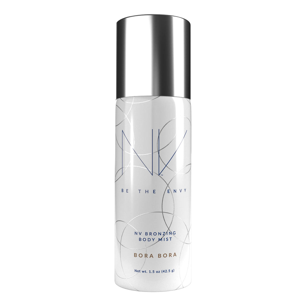 NV BE THE ENVY Bronzing Body Mist Bora Bora spray delivers even, buildable coverage.