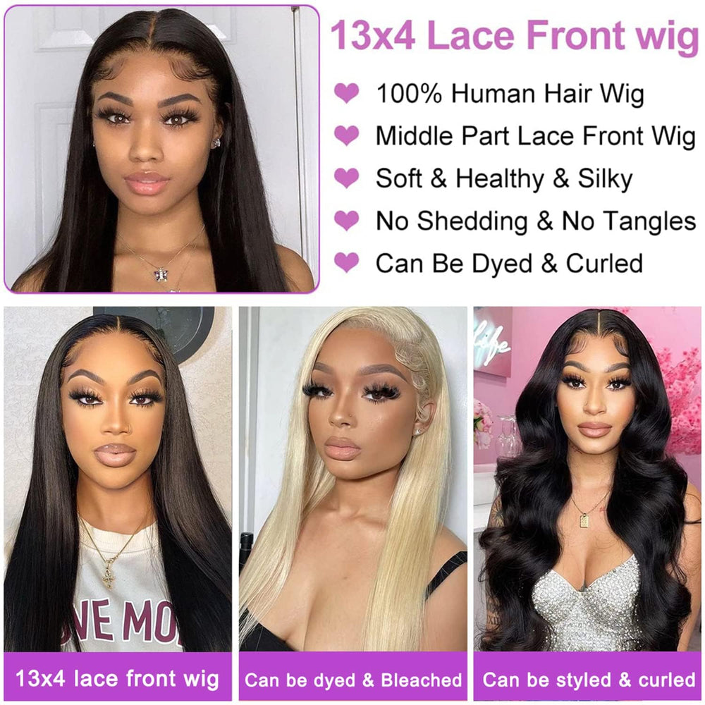 NVL lace front wig with pre-plucked hairline and baby hair realism