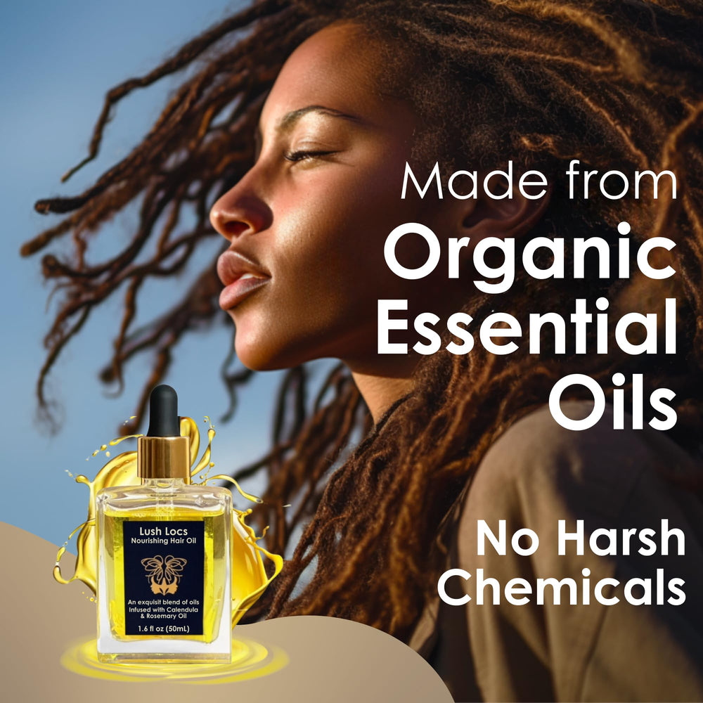 Applying NVLX LABS Rosemary Hair Oil to textured hair for light conditioning