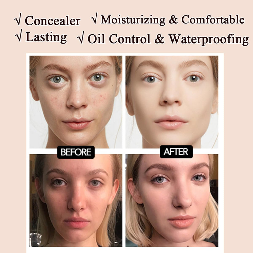 Nvyue mushroom-head CC cream provides oil control and a waterproof finish for all-day wear.