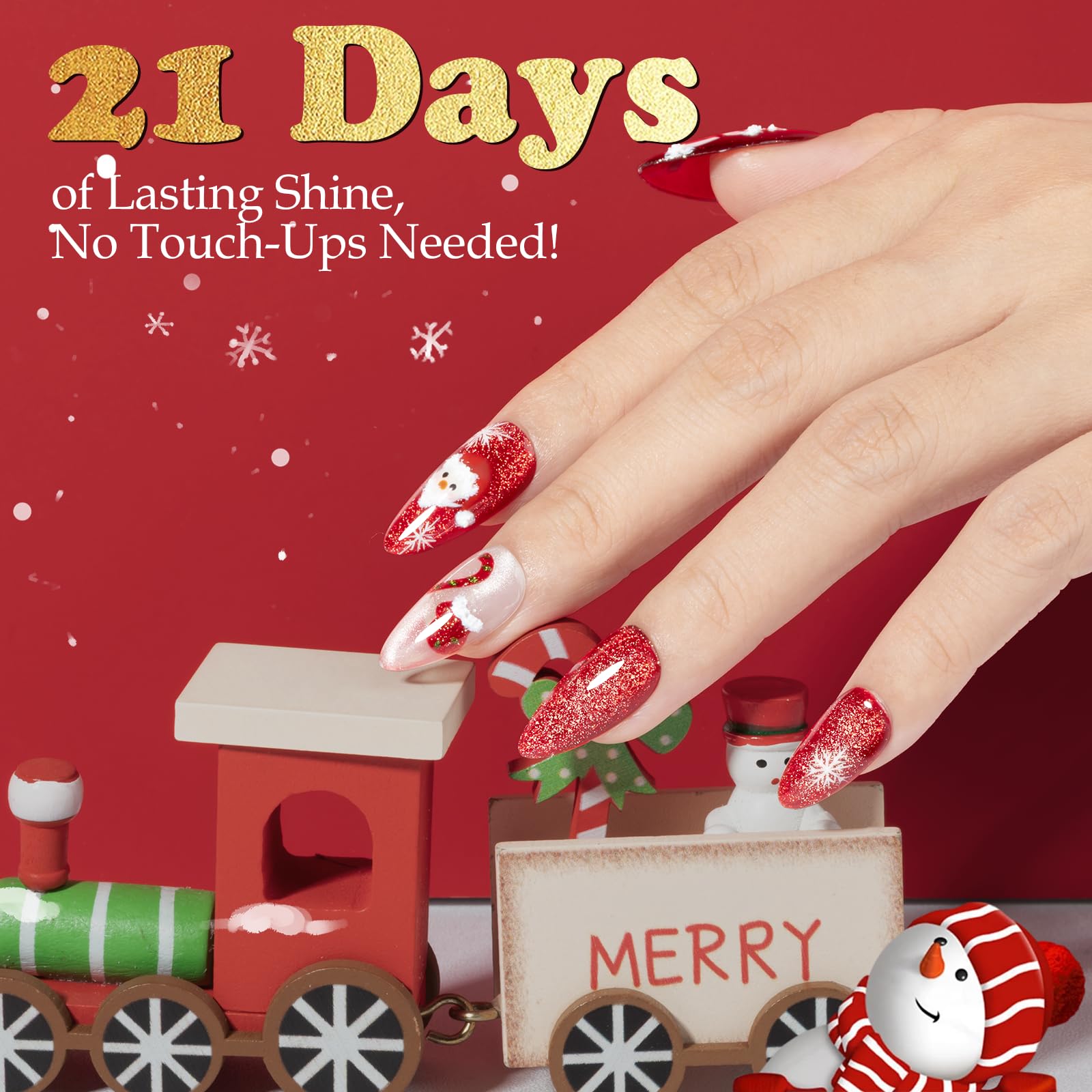NXJ INFILILA cat eye orange gel polish for bold coverage and gloss