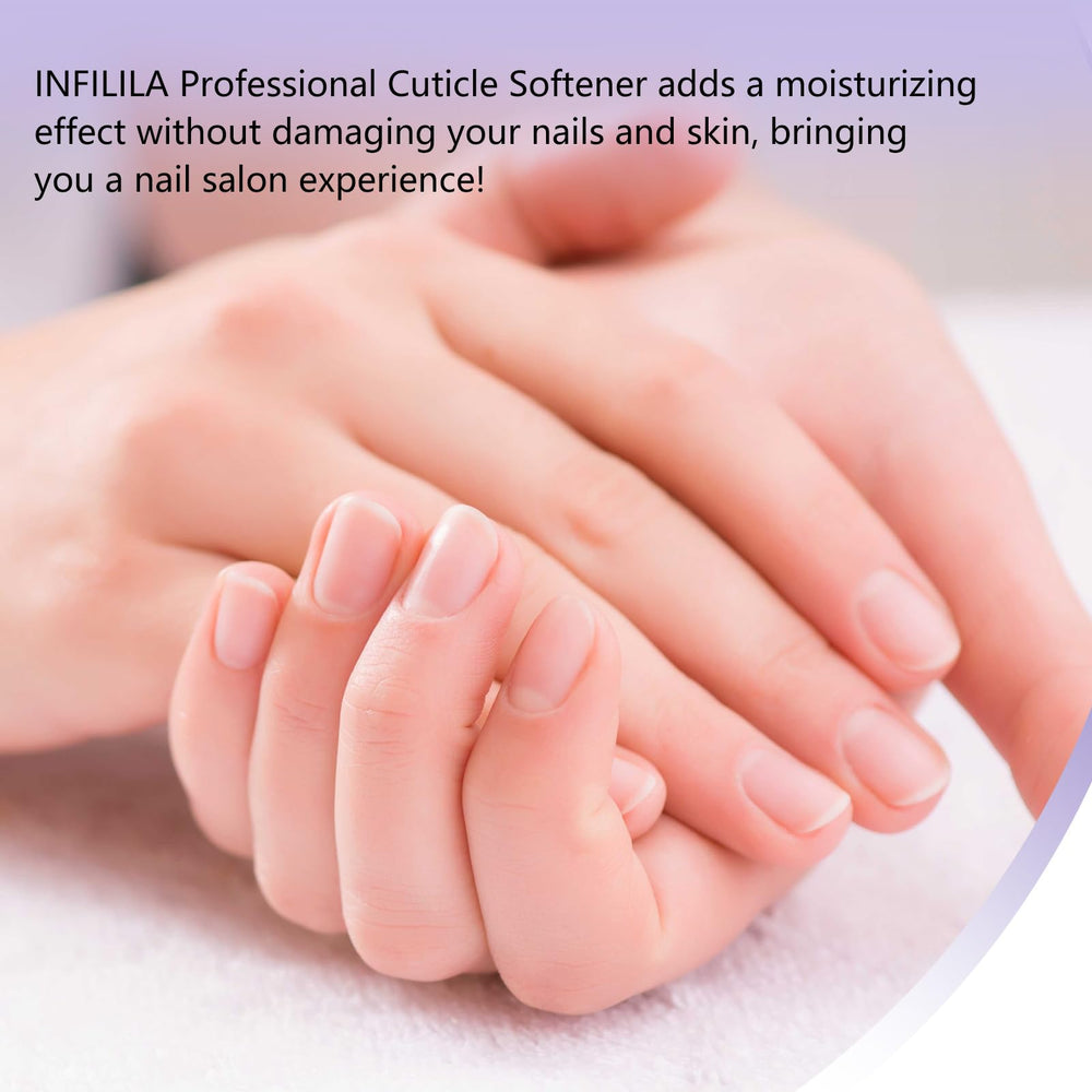 Before and after look with NXJ INFILILA Cuticle Remover for clear comparison.