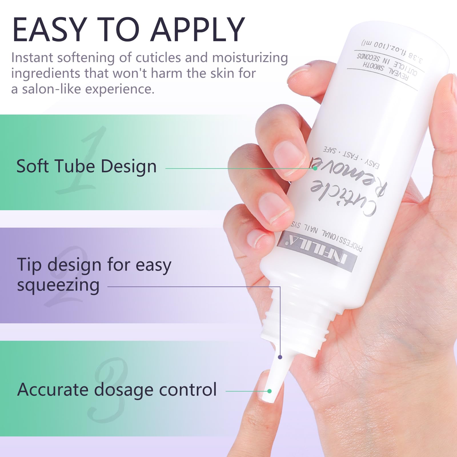NXJ INFILILA packaging in a tidy nail care setup.