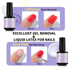 NXJ INFILILA liquid latex barrier protects skin during gel removal