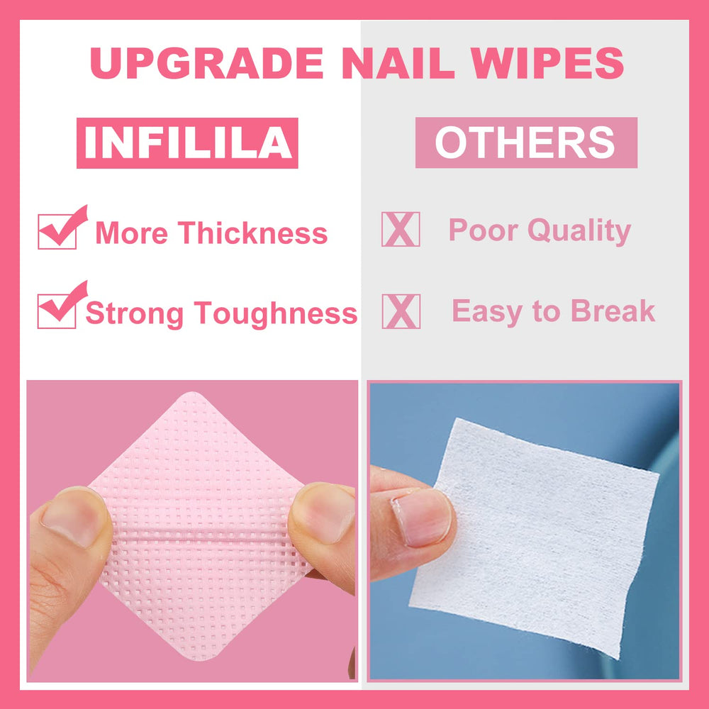 NXJ INFILILA wipes for manicure and pedicure prep and cleanup