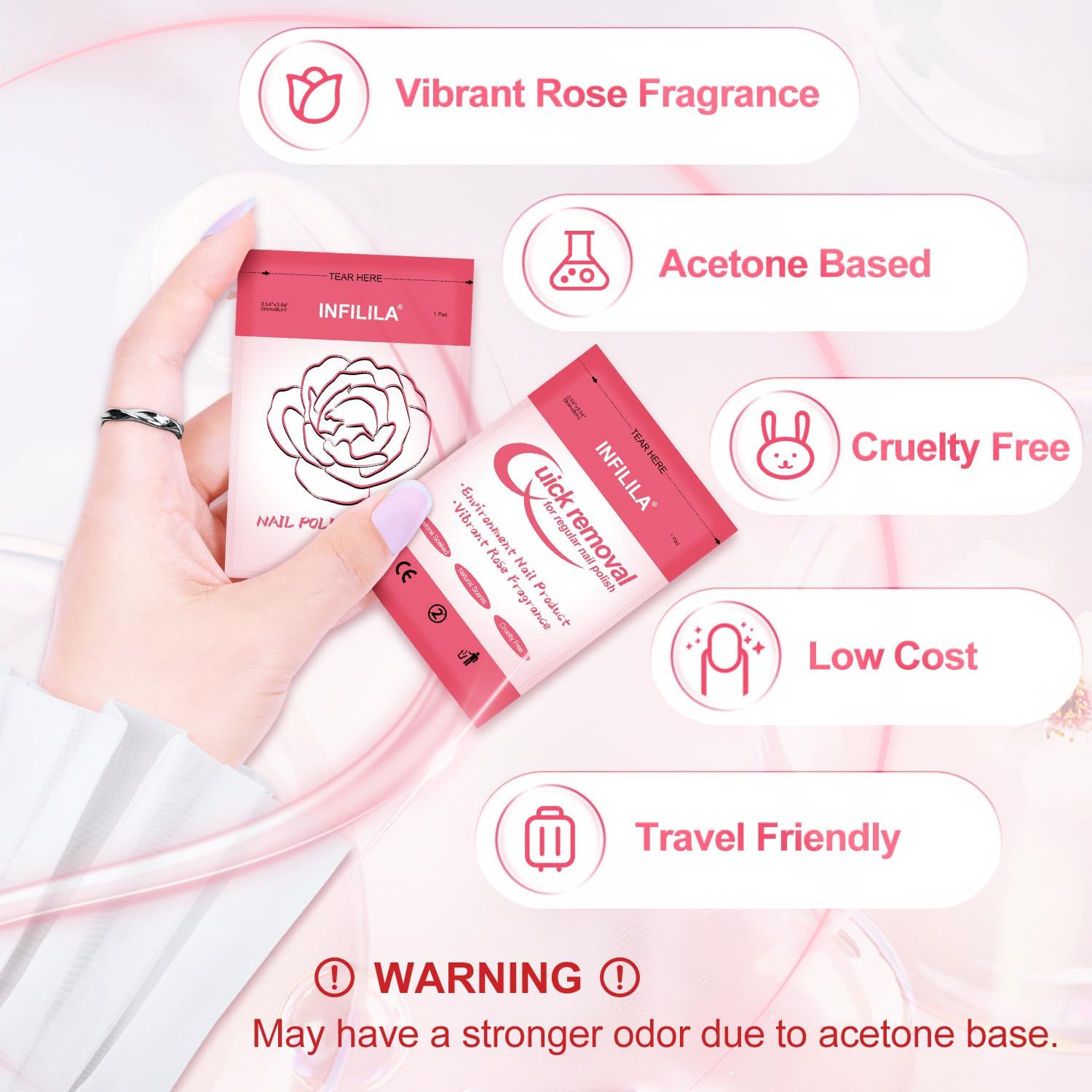 NXJ INFILILA travel leakproof pad preserves remover on the go