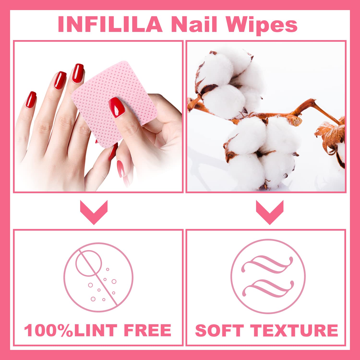 NXJ INFILILA nonwoven dry wipes with high absorbency for remover