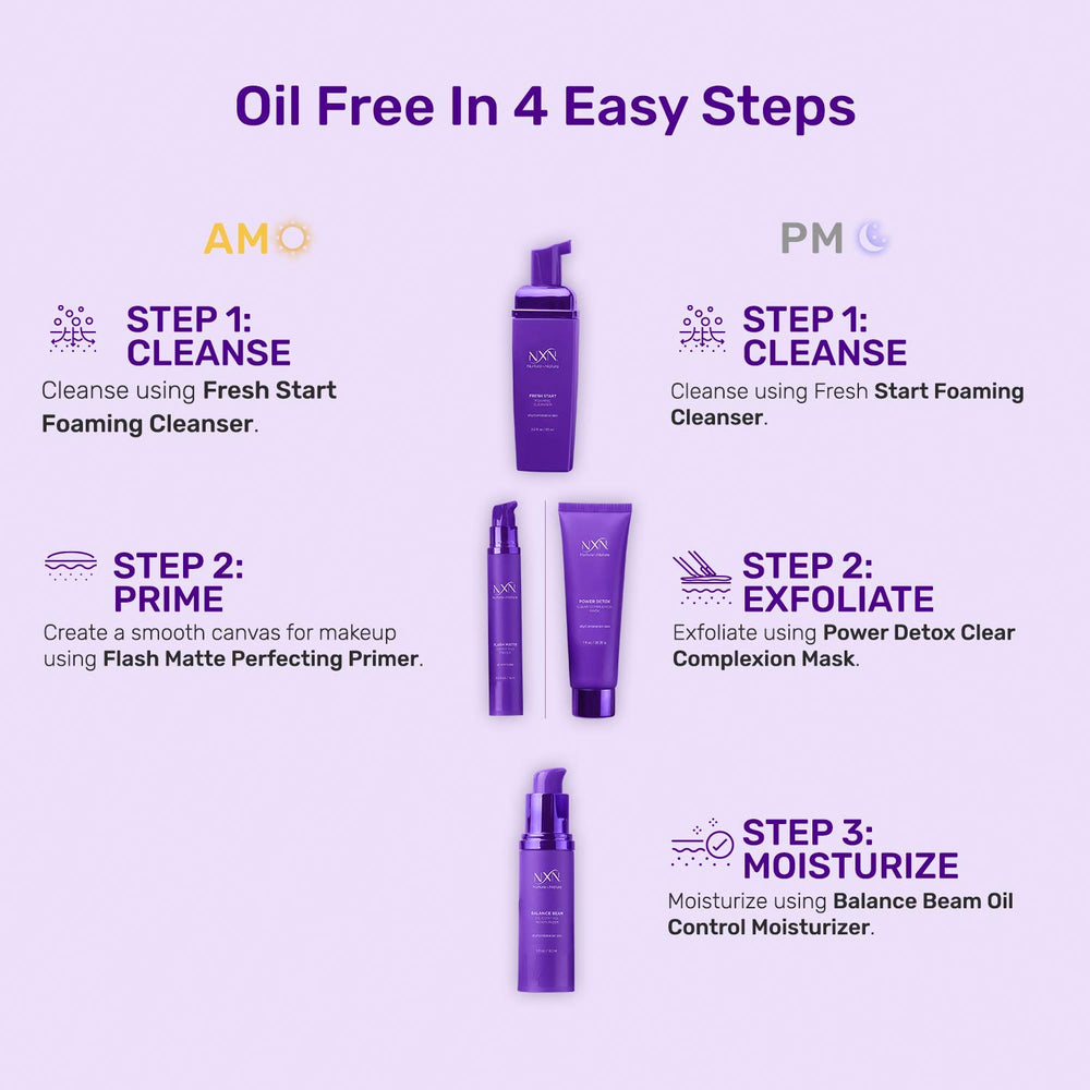 NXN Oil Control Moisturizer balances hydration for a matte finish