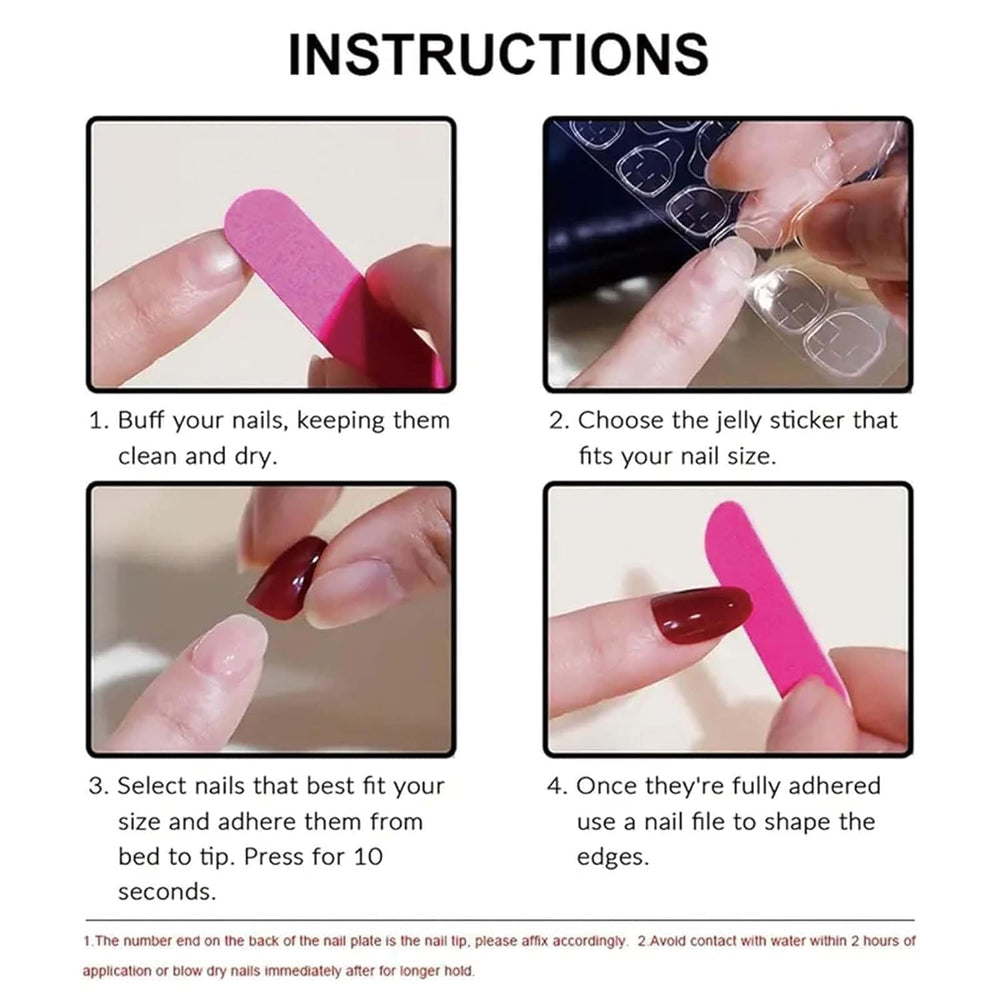 Nxtpz eight nail glue stickers for quick stick-on nails