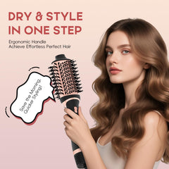 Nycoba hair dryer brush 4-in-1 switching demonstrates quick transitions between styling modes