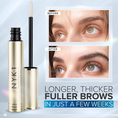 NYK1 BrowForce applicator brush delivering precise brow saturation