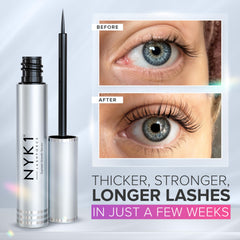 NYK1 LashForce applicator brush delivers precise root application.