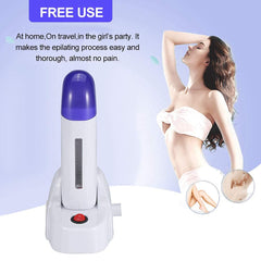 Nynelly depilatory wax provides smooth melt and quick roll-on application.