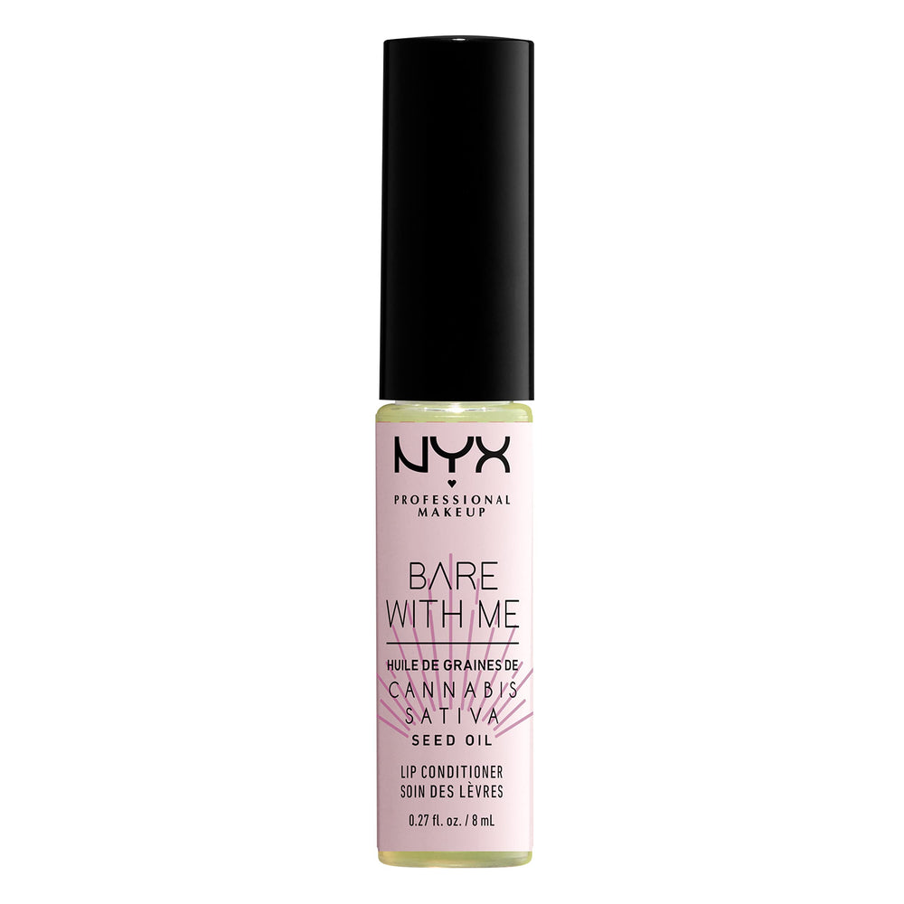 NYX Bare With Me Cannabis Sativa Seed Oil lip gloss offers a long-lasting moisture and glow