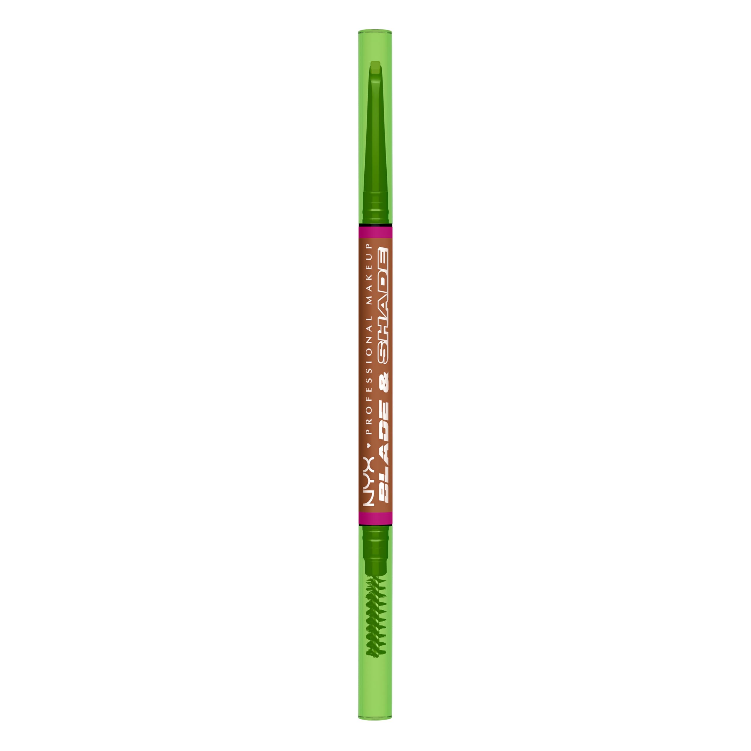 NYX Blade & Shade Brow Pencil nano-mechanical tip close-up for precise hairlike strokes.