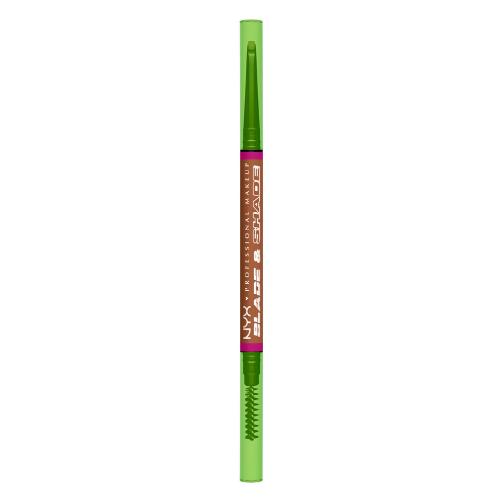 NYX Blade & Shade Brow Pencil nano-mechanical tip close-up for precise hairlike strokes.