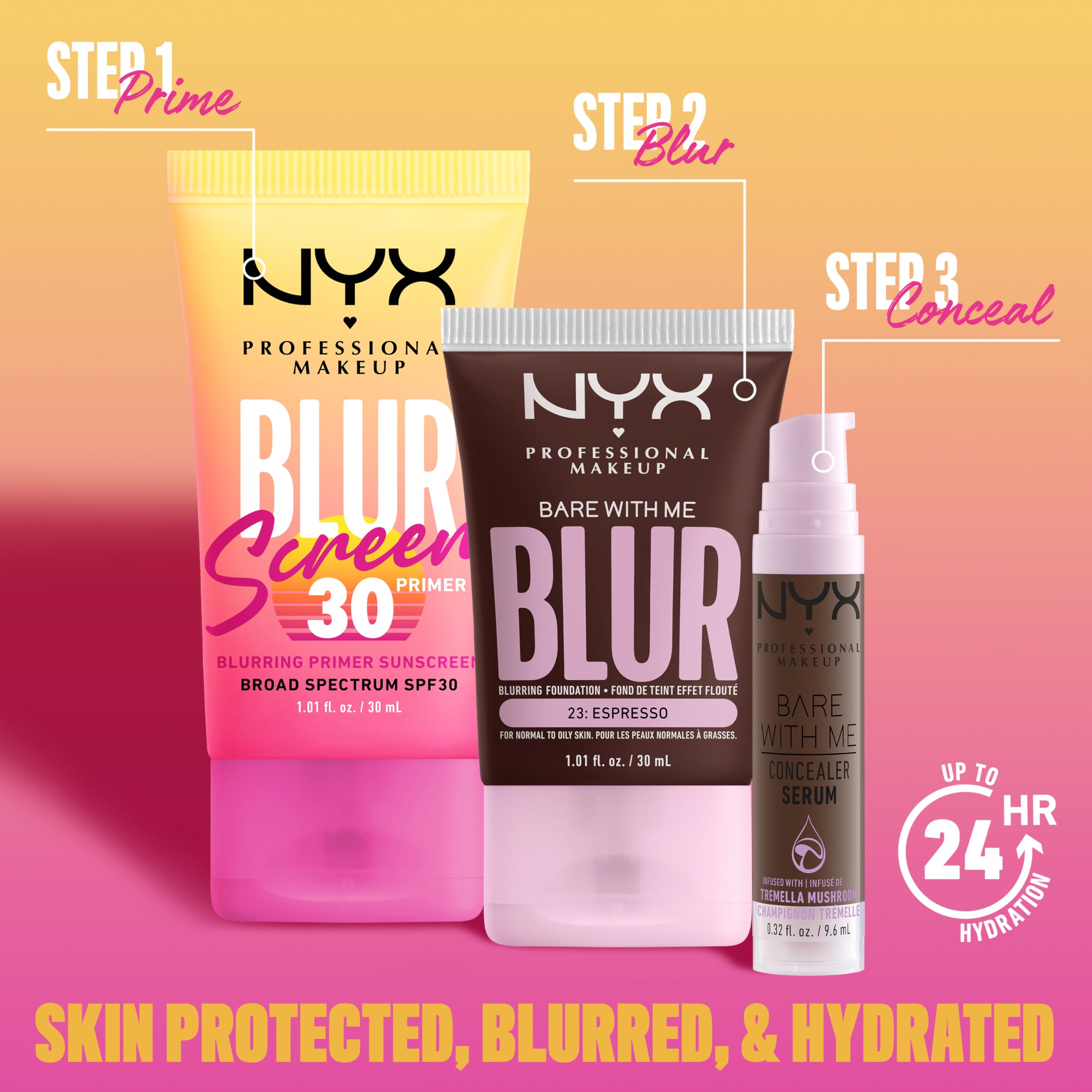 Nyx Blurscreen Primer lasts up to 18 hours