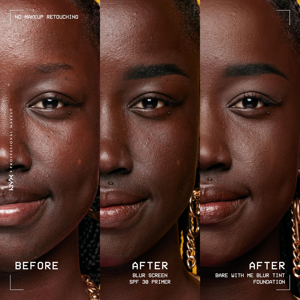 Nyx Blurscreen Primer delivers a matte, long-wear base