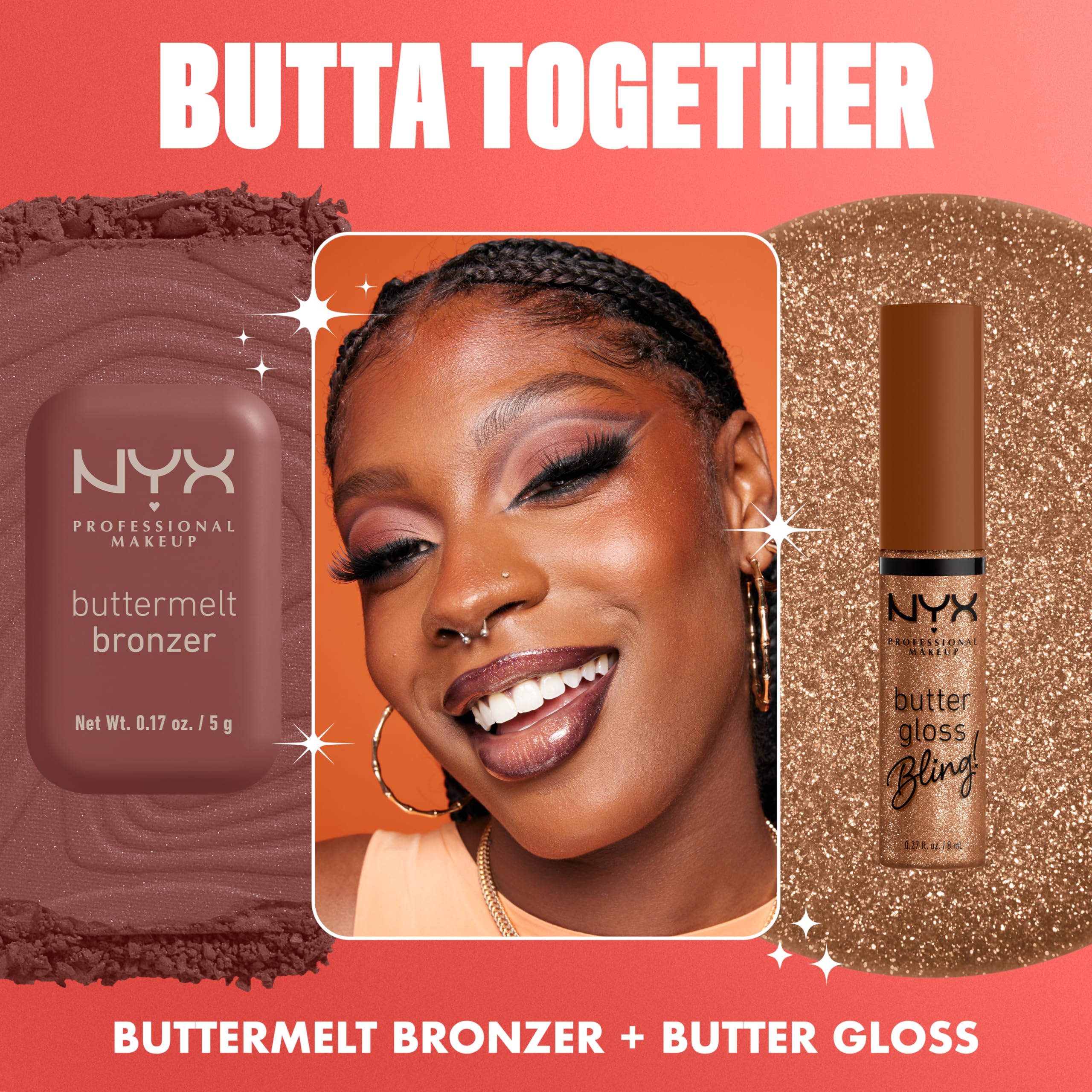 Cruelty-free NYX Butter Gloss Bling formula for ethical glamour.