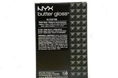 NYX Butter Lip Gloss Set Angel Food Cake swatch demonstrates luminous finish