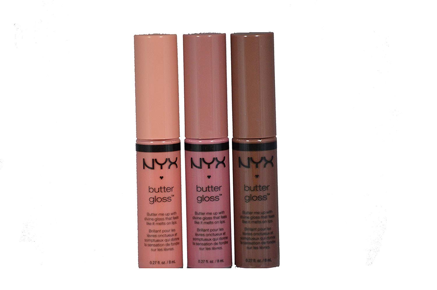 NYX Butter Lip Gloss Set Ginger Snap bottle detail highlights dessert-inspired shade
