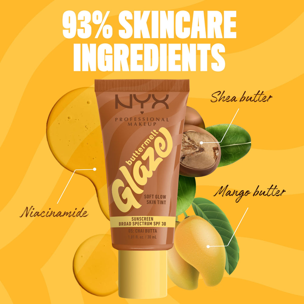 Nyx Buttermelt Glaze SPF 30 provides daily protection with light hydration.