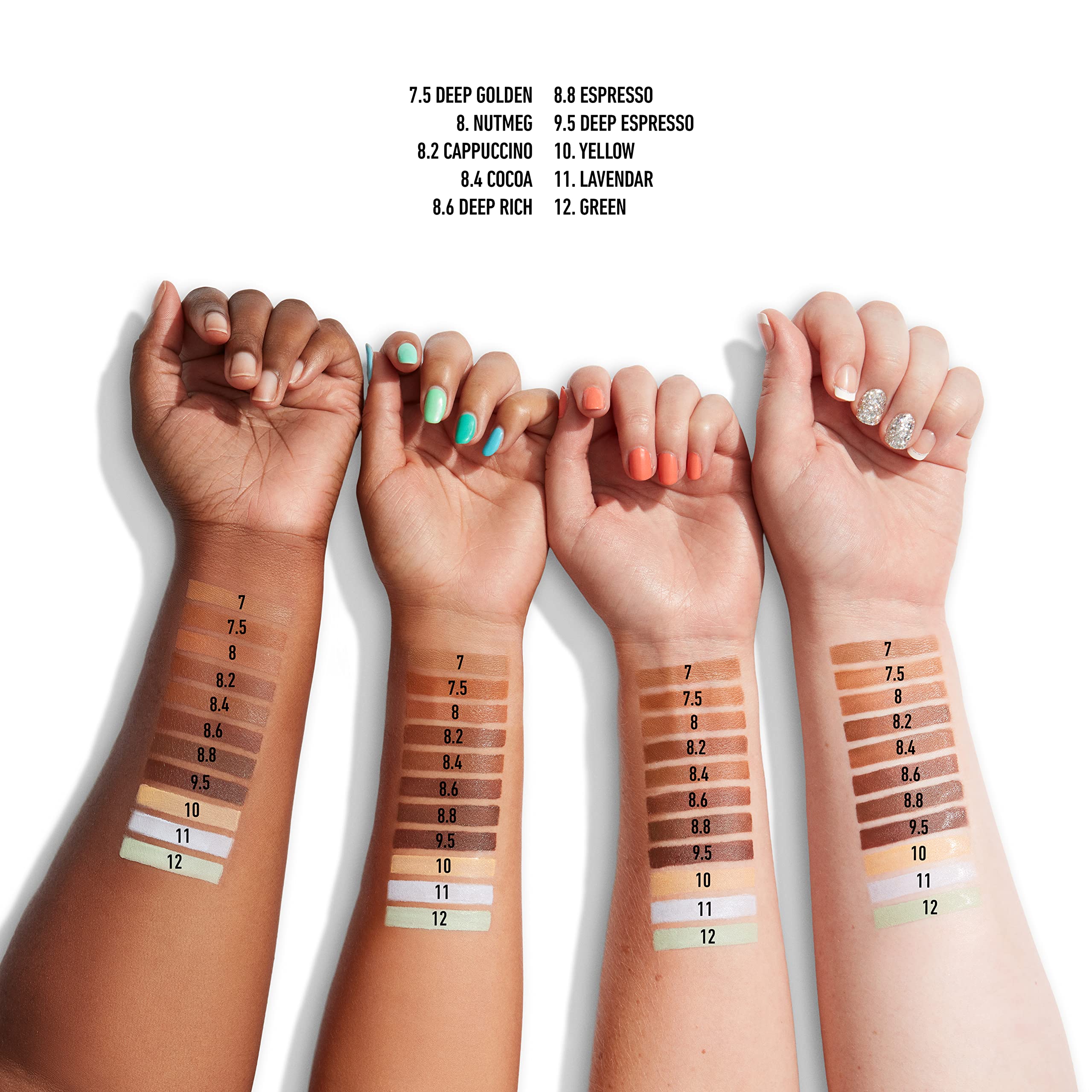 NYX green color correcting concealer wand for redness on tan skin