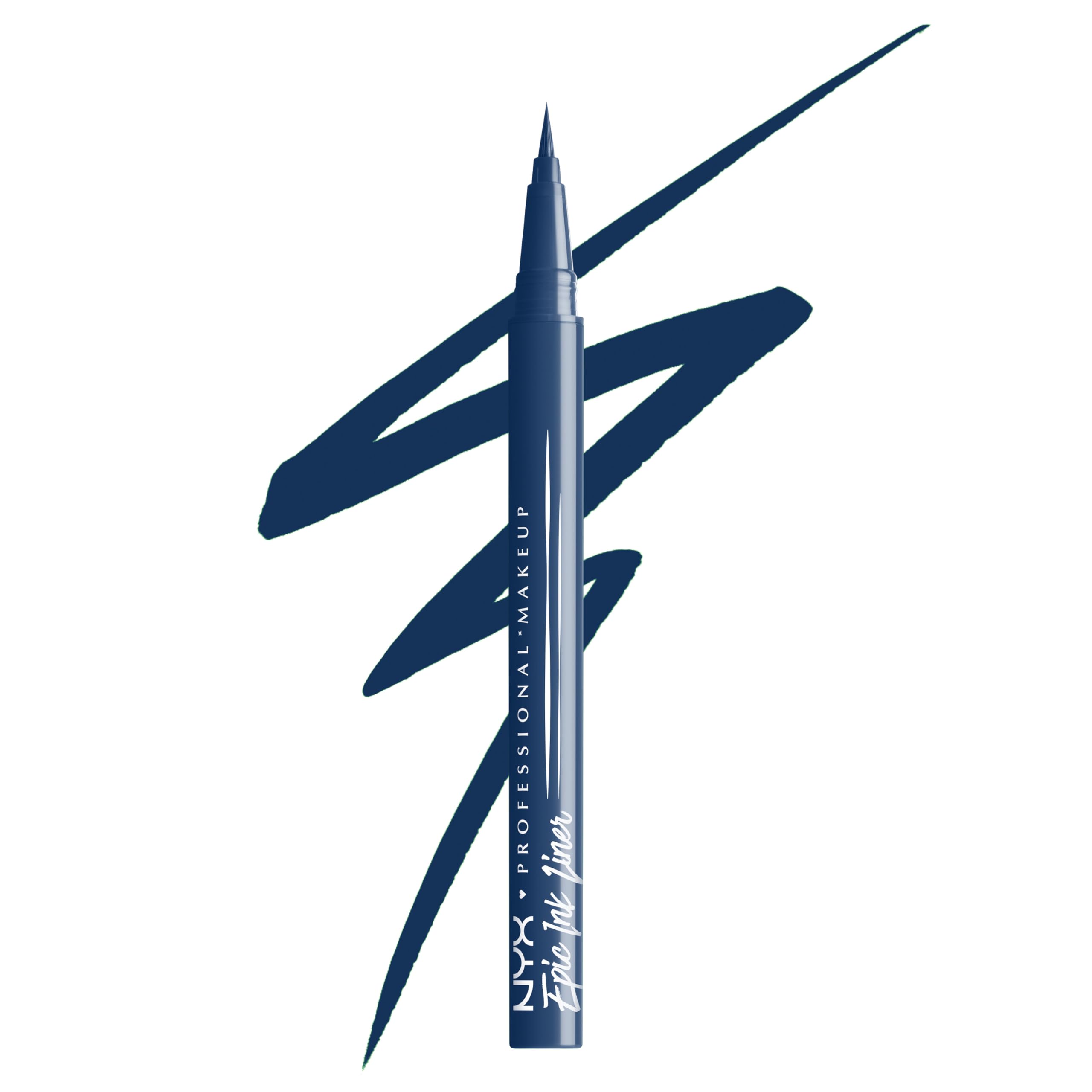 NYX Epic Ink Liner Mid Night Rise bottle showing waterproof formula for all-day wear.