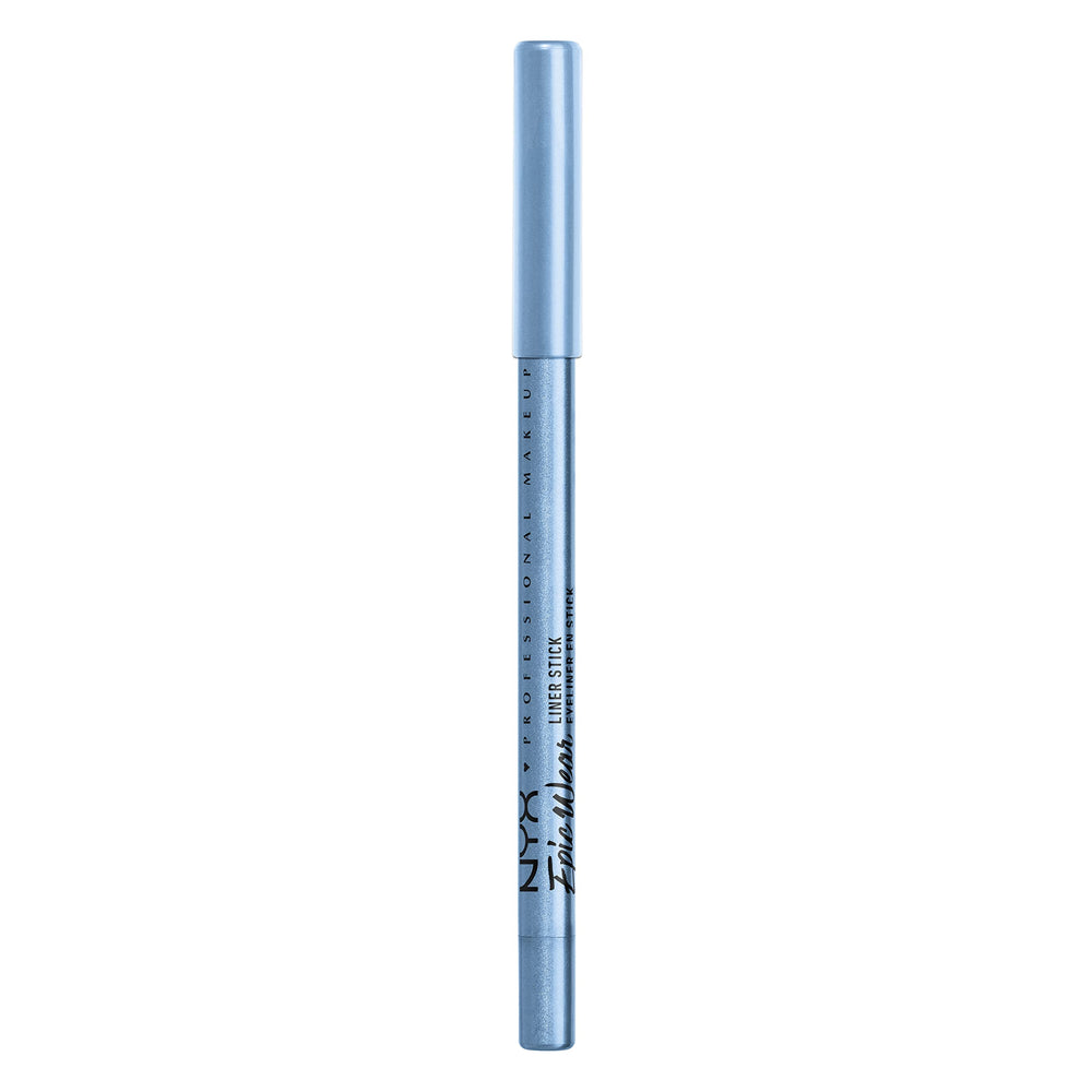 NYX Epic Wear Liner Stick Chill Blue on-eye look for vibrant definition
