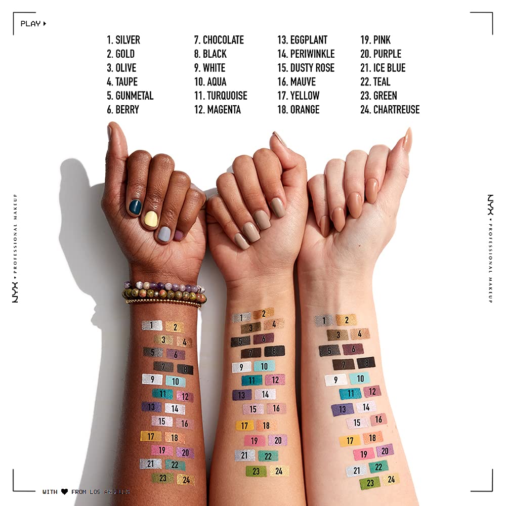 NYX Epic Wear Liner Stick Chill Blue waterproof performance in action