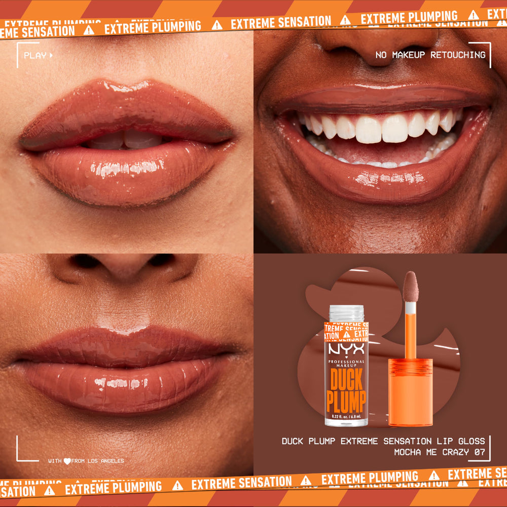 NYX high pigment lip gloss collection shades on color cards
