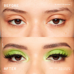 NYX Jumbo Lash invisible band accentuates a seamless lash line.