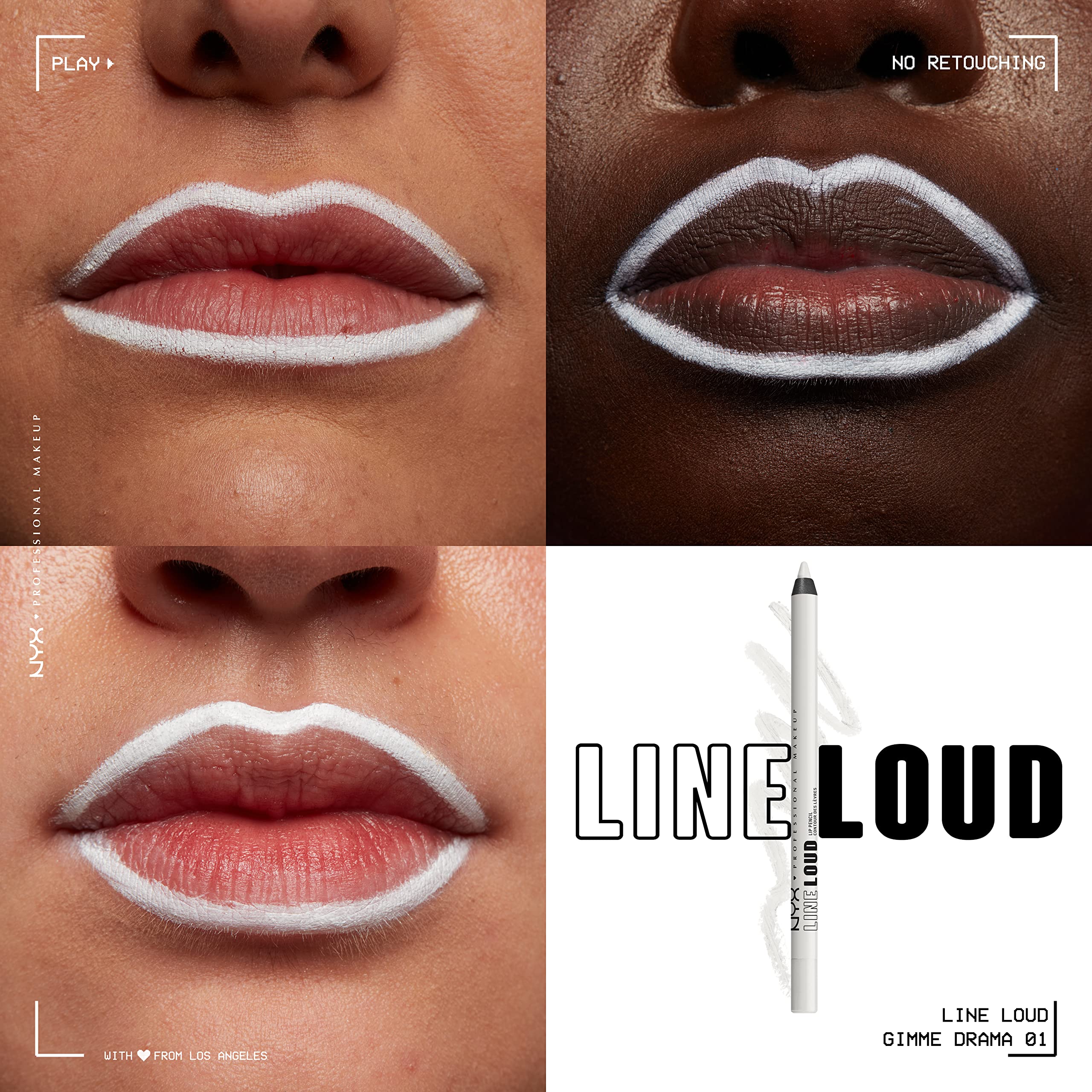 Packaging shot of NYX Gimme Drama Line Loud lip liner