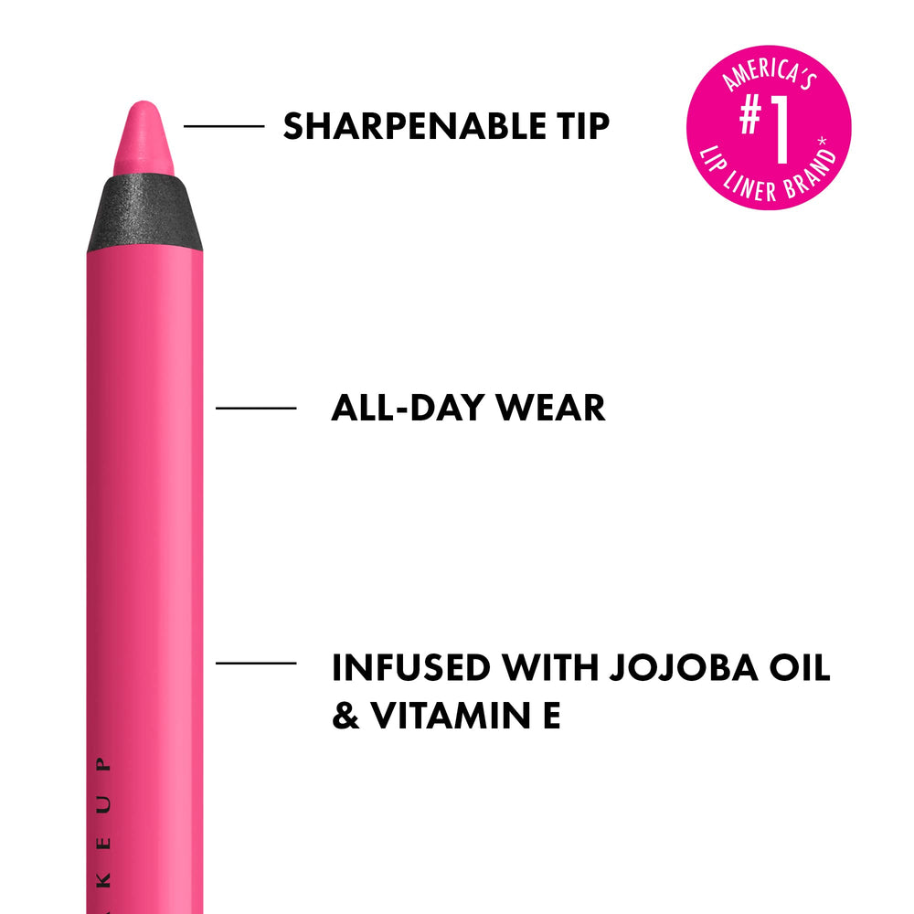 NYX Line Loud Lip Liner Movin' Up applied on lips for precise outlining