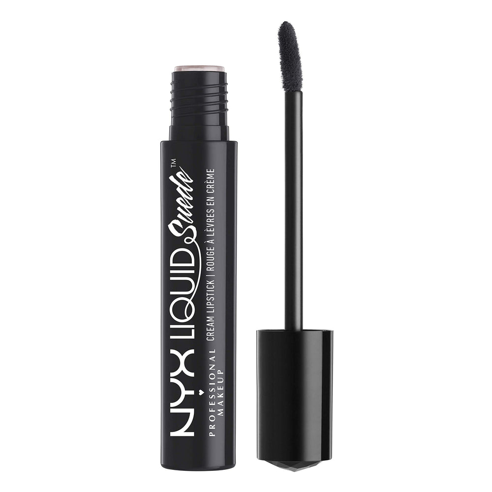 NYX Liquid Suede Alien bottle displays bold matte color and long-wear potential
