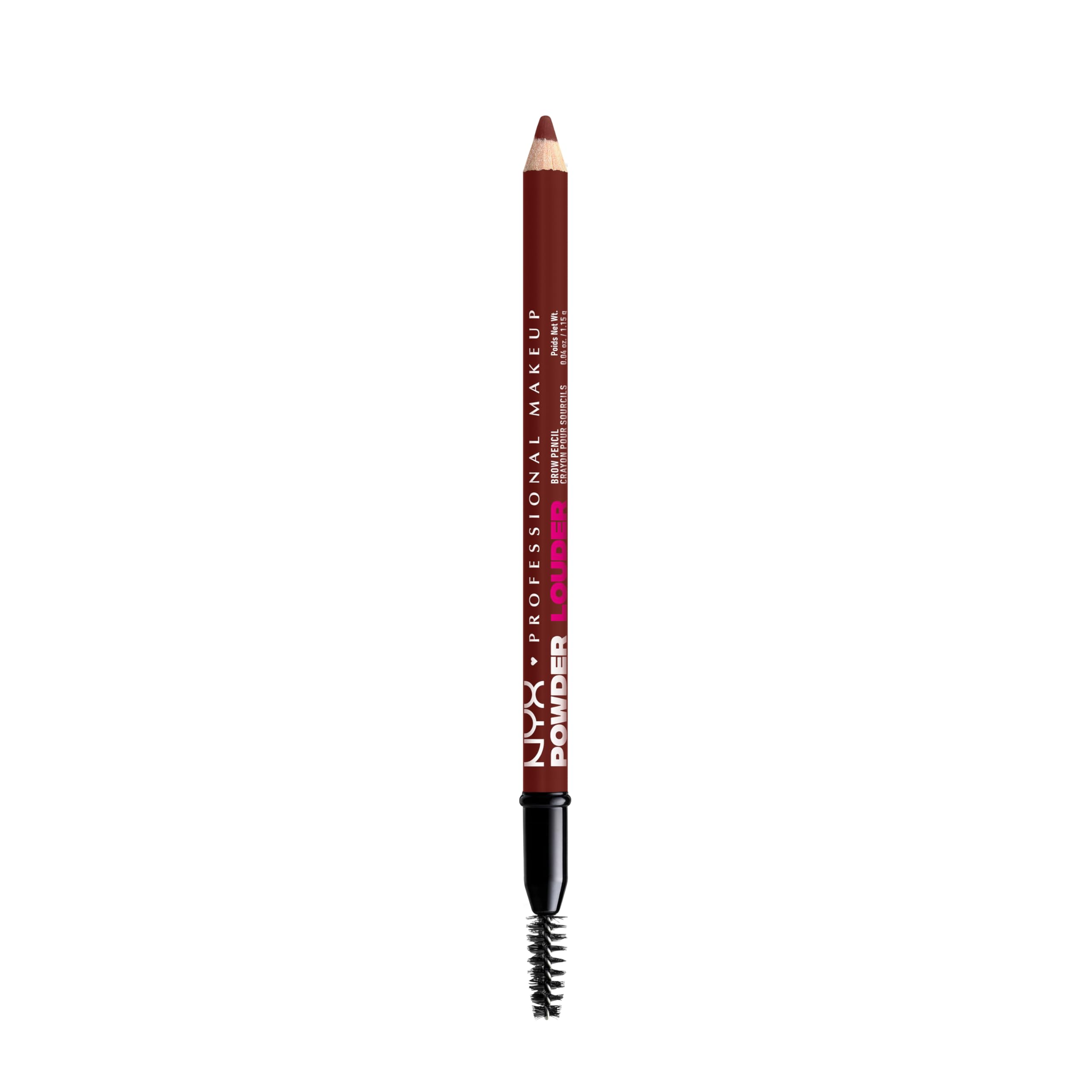NYX Powder Louder Brow Pencil creates a full shape with natural hair-like strokes.