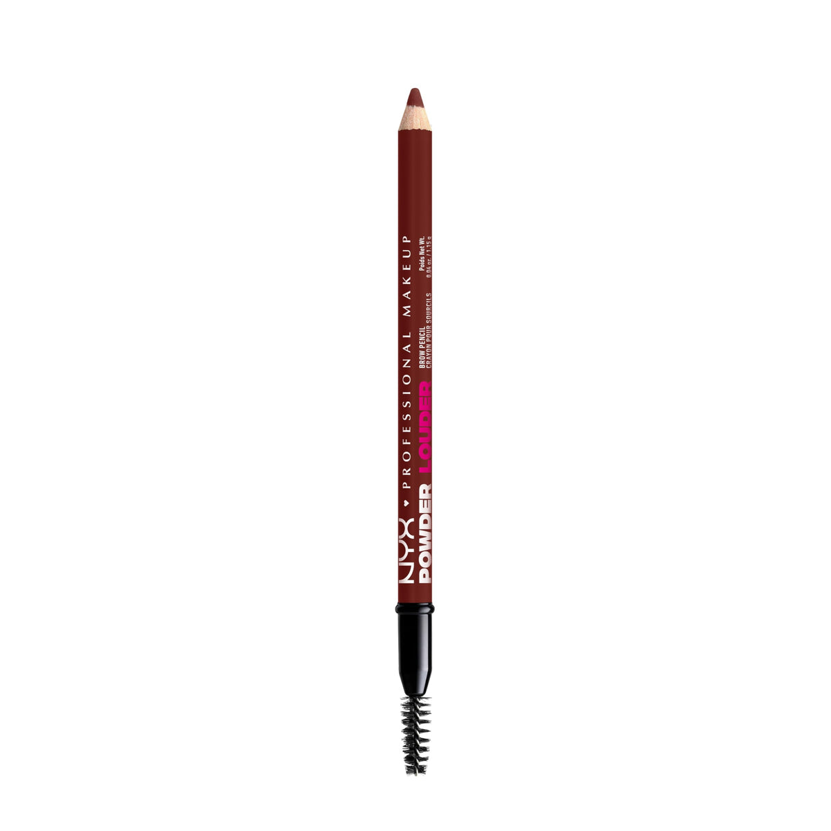 NYX Powder Louder Brow Pencil creates a full shape with natural hair-like strokes.