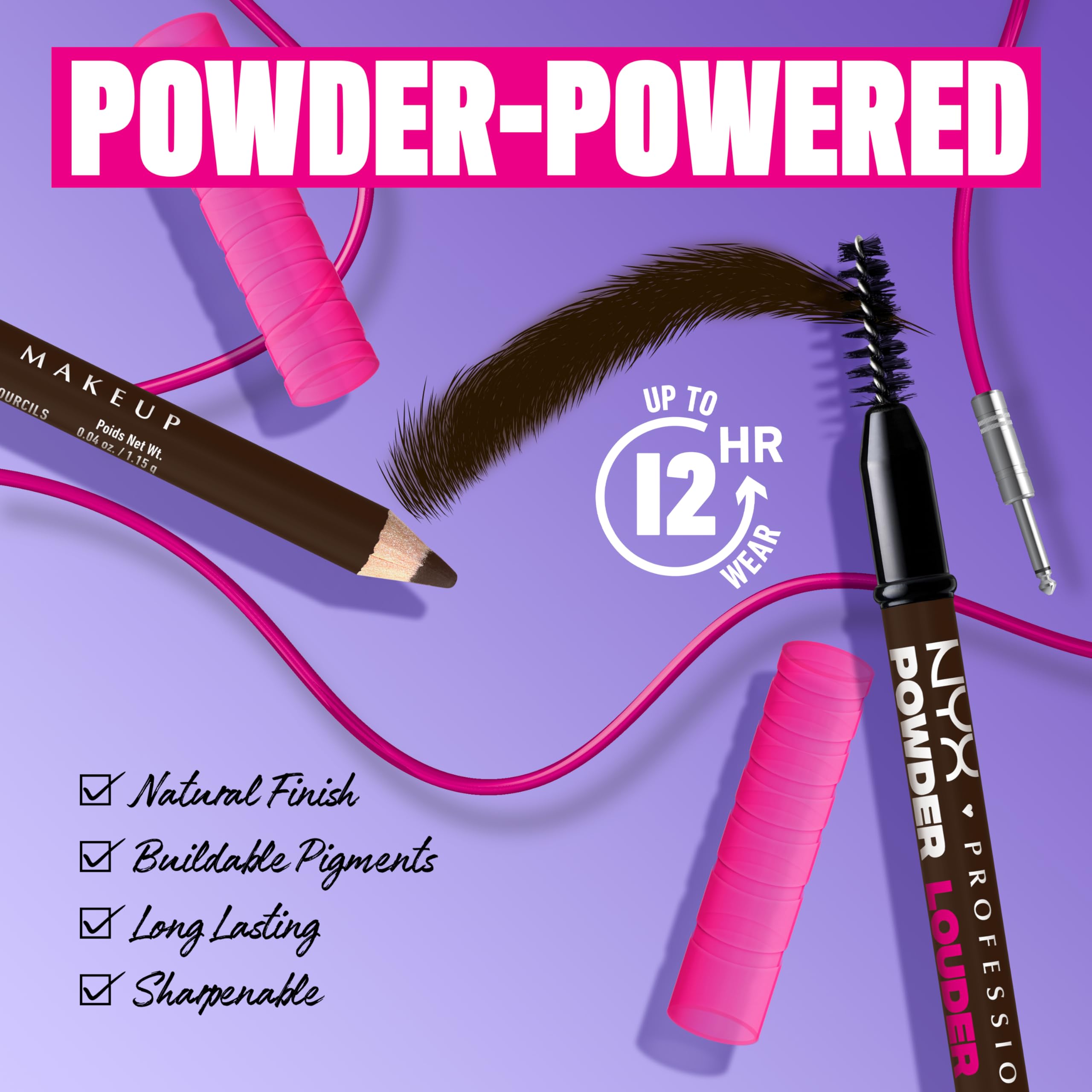 nyx professional makeup powder louder brow pencil vegan formula for ethical daily beauty.