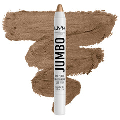 NYX Jumbo Eye Pencil Iced Mocha closeup showing creamy texture for quick eye definition