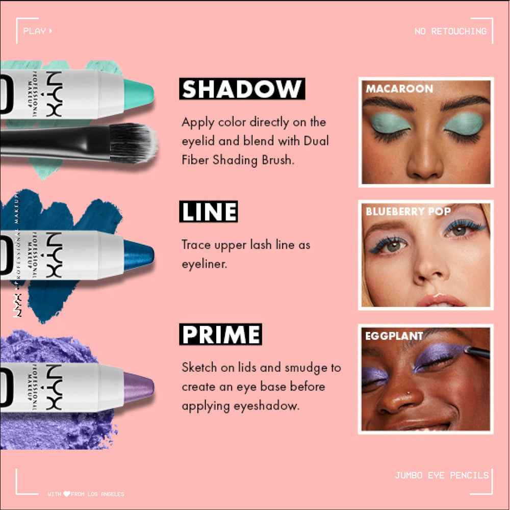 NYX Jumbo Eye Pencil Iced Mocha travel-friendly pencil for on-the-go looks