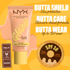 Niacinamide-infused glaze closeup highlights gentle skin evening effect.