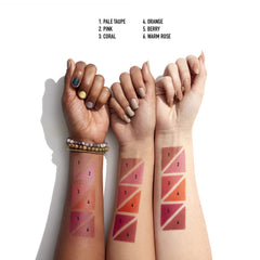 NYX Sweet Cheeks cream blush swatch blends smoothly for a seamless, radiant flush.