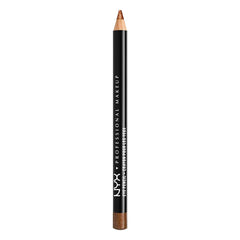NYX Slim Eye Pencil Bronze Shimmer close-up swatch showing metallic bronze glow