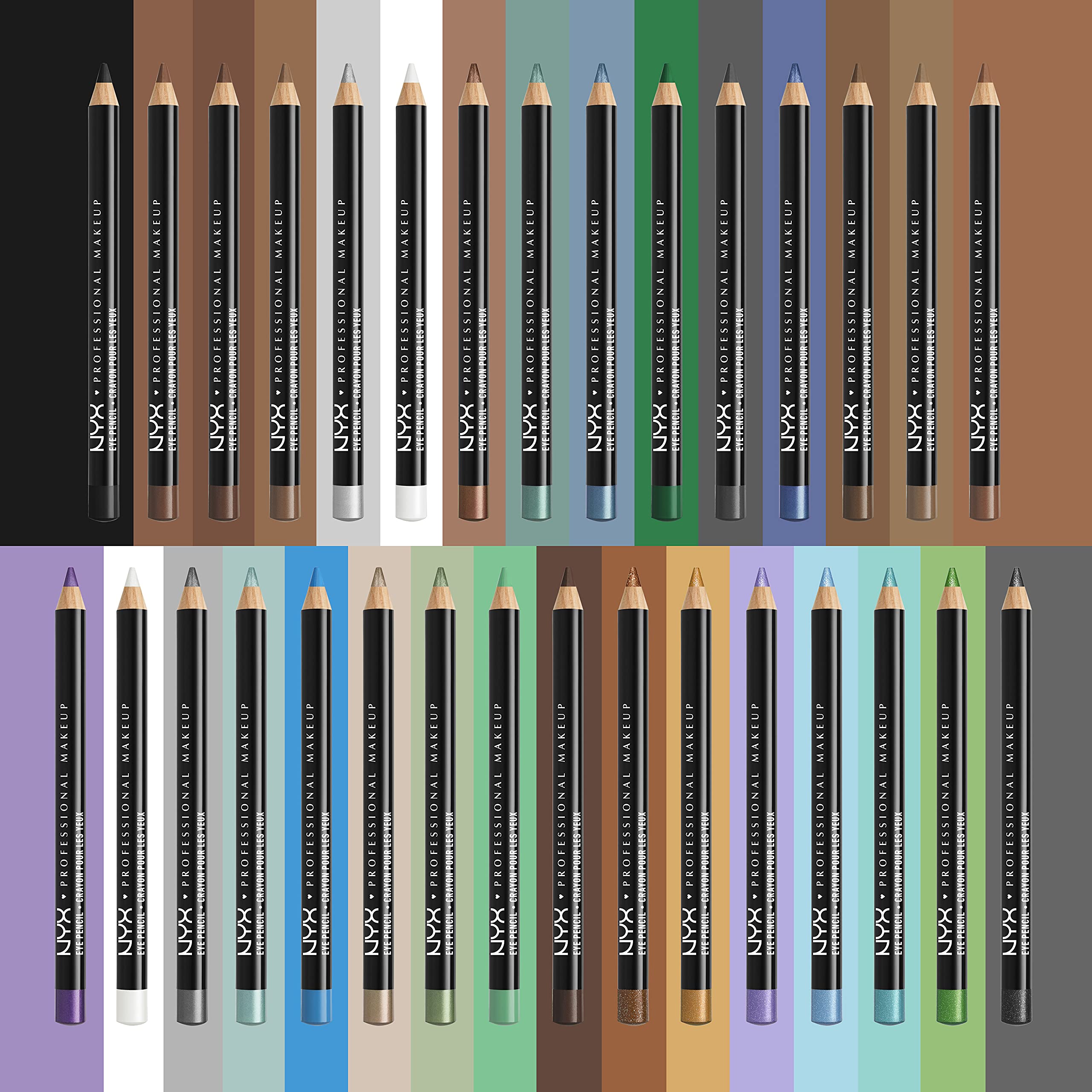 NYSE Slim Eye Pencil Bronze Shimmer packaging and pencil tip close-up