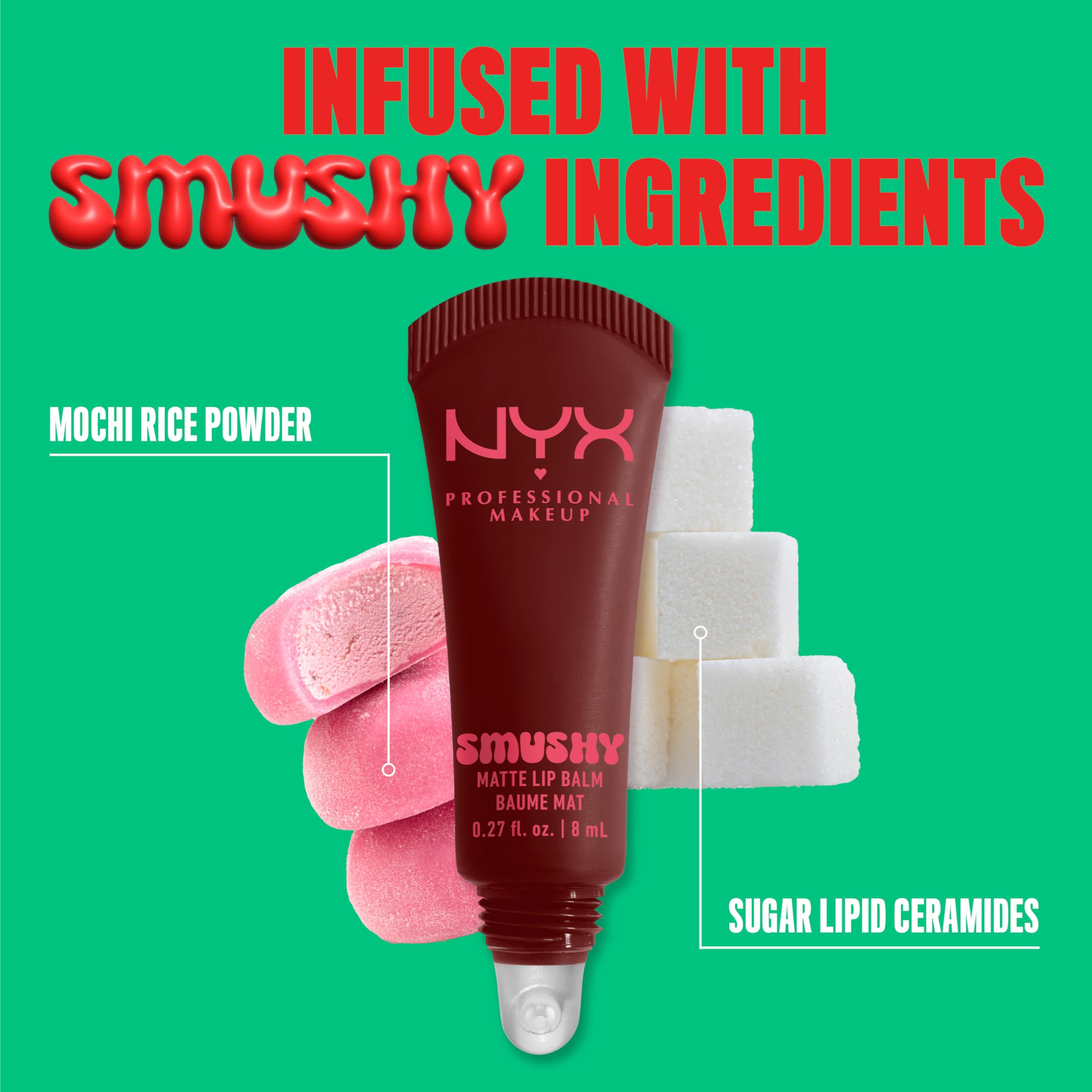 Diffused matte finish on lips for a soft daily look.