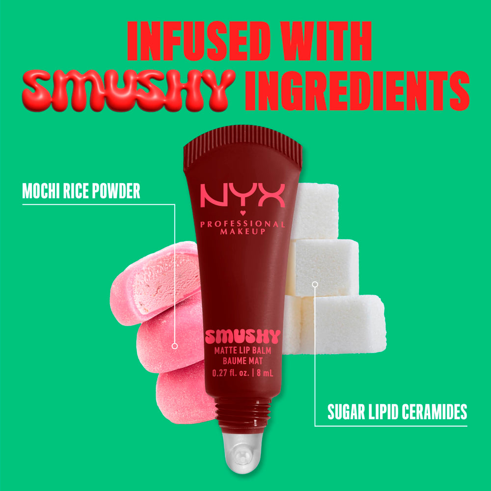 Diffused matte finish on lips for a soft daily look.