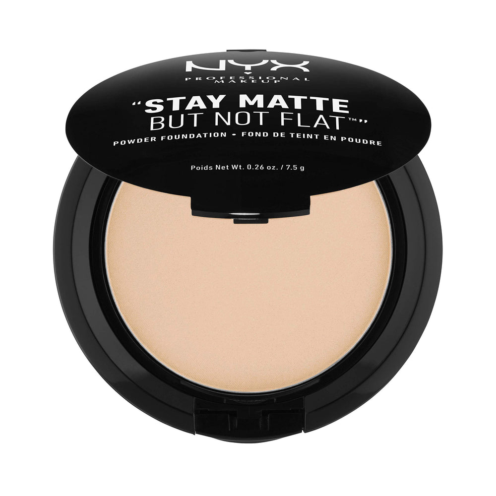 NYX Stay Matte powder compact close-up for a natural matte finish
