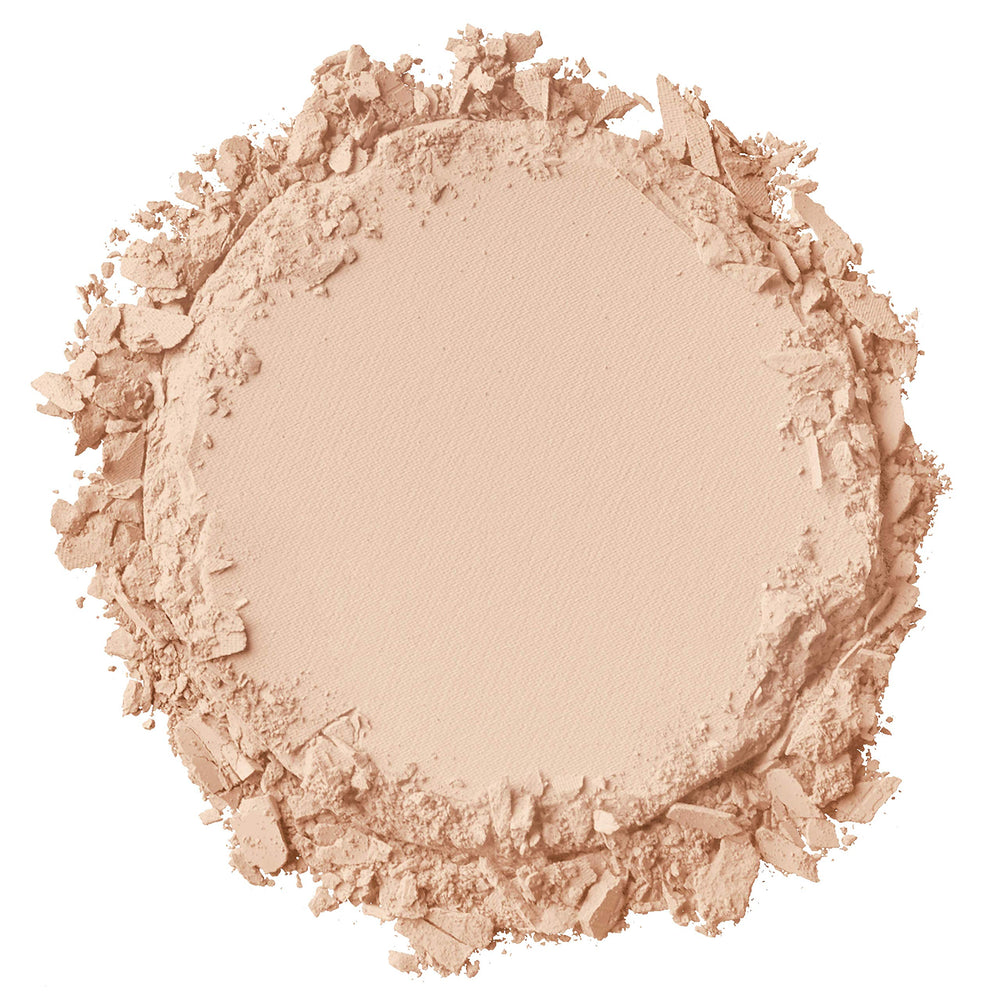 NYX Stay Matte powder swatch on skin shows even tone and shine control