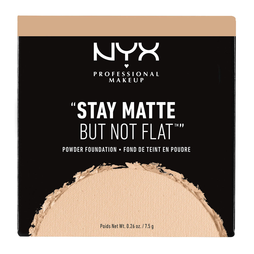 Close-up of NYX Stay Matte finish on skin showing an even tone.