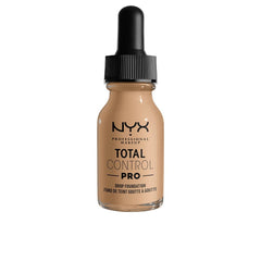 NYX Total Control Pro Drop Foundation Buff bottle pour for customizable, long-lasting coverage
